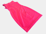 CALVUN KLEIN Pink Midi Dress with Ruched Detail Size XS (4)