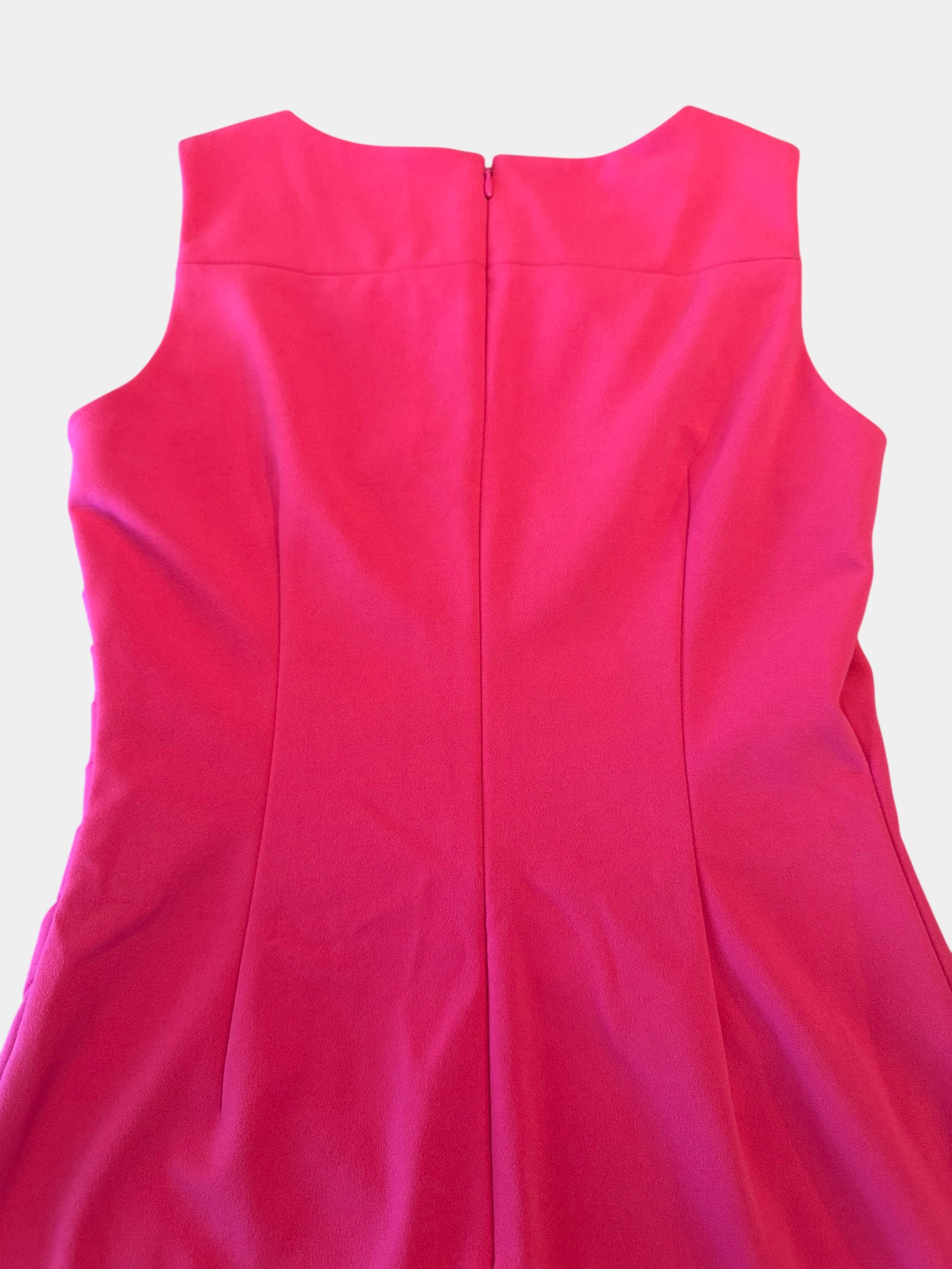 CALVUN KLEIN Pink Midi Dress with Ruched Detail Size XS (4)