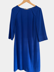 Hobbs Royal Blue Wool Shift Dress — Size 10