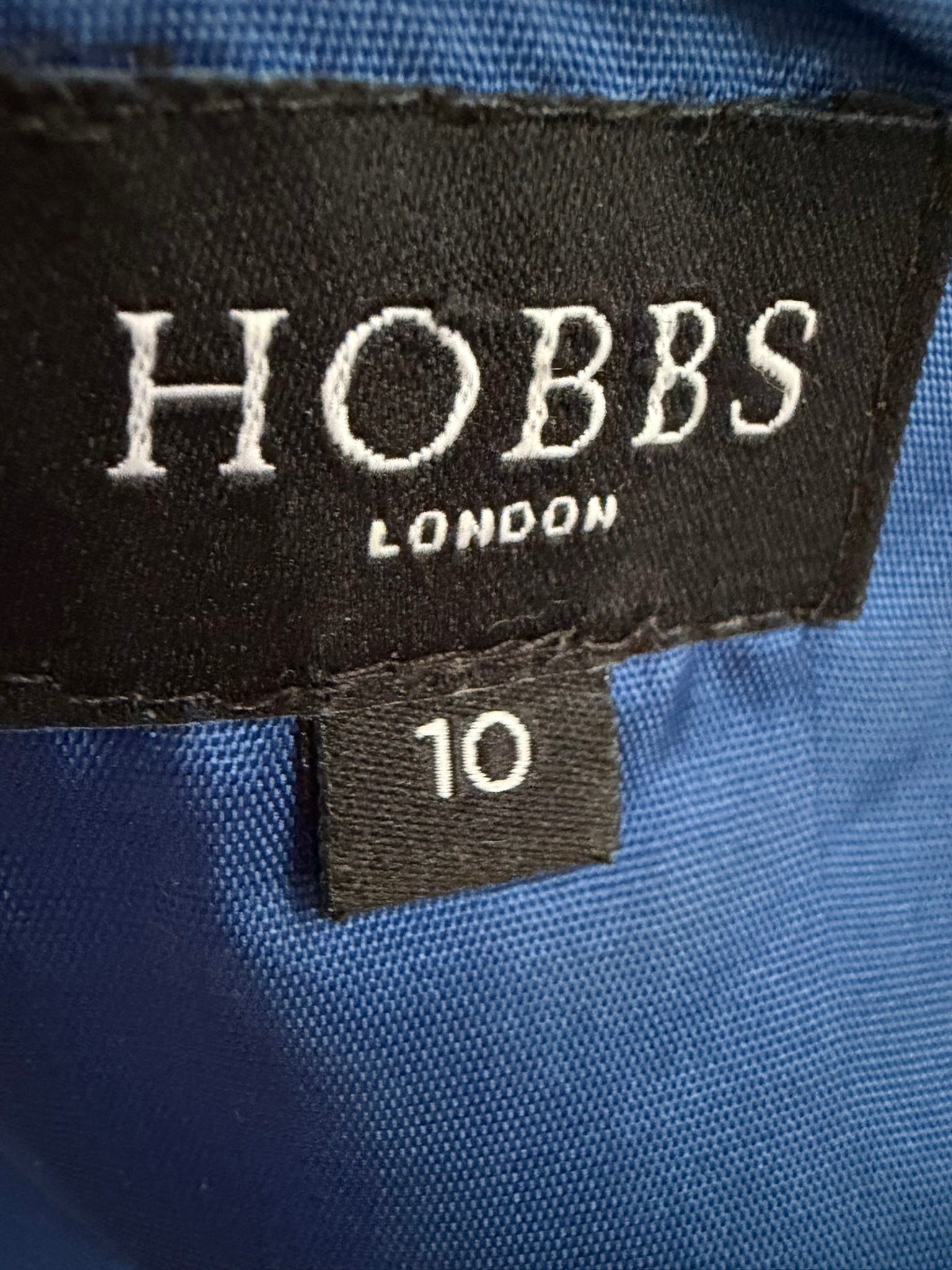 Hobbs Royal Blue Wool Shift Dress — Size 10