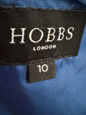 Hobbs Royal Blue Wool Shift Dress — Size 10