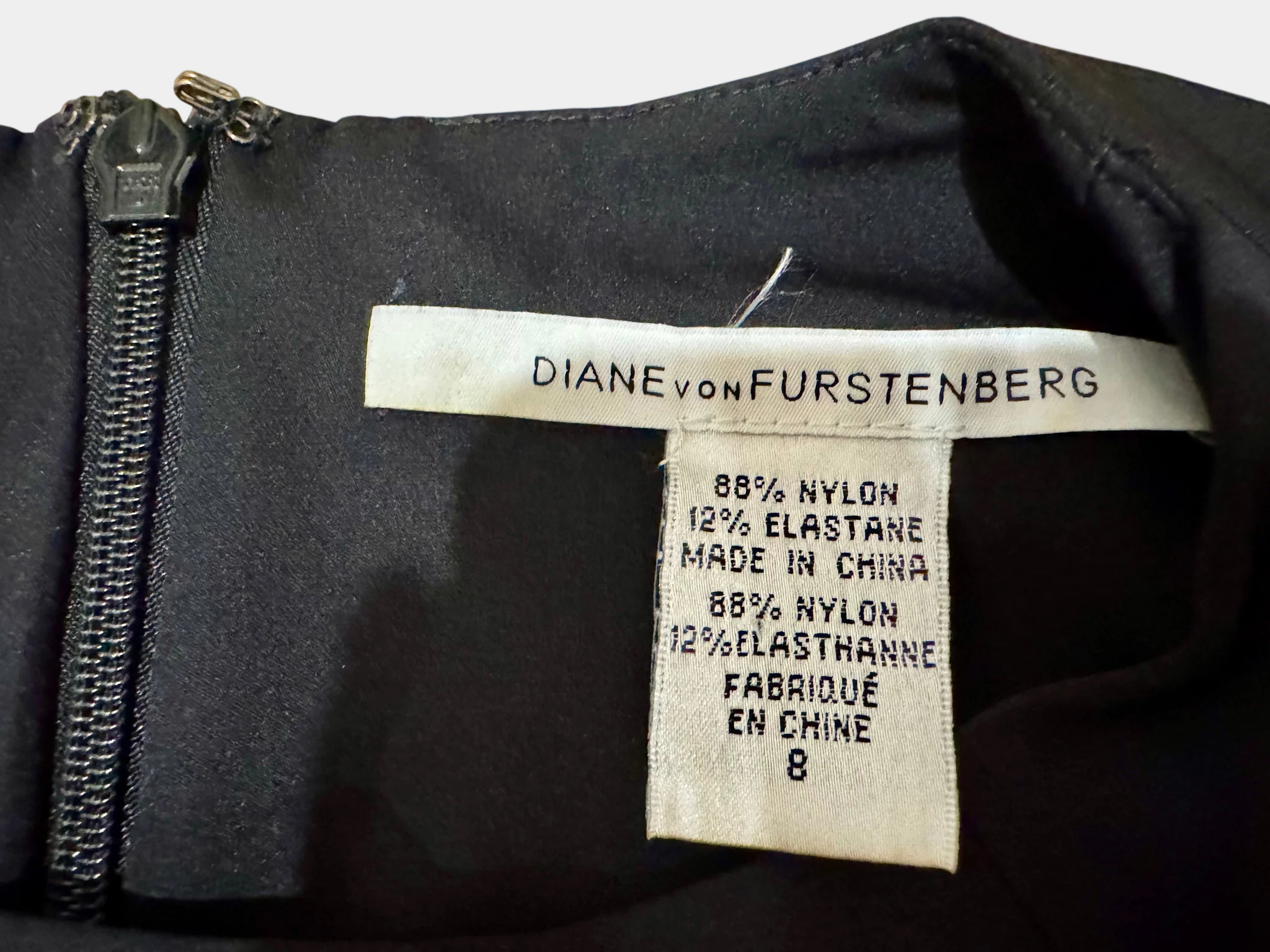 DIANNE VON FURSTENBERG Black Diane von Furstenberg dress with long sleeves Size 8