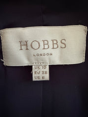 Hobbs Navy Blue Cropped Blazer — Size 10