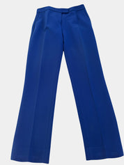 Jaeger Royal Blue Wool Slim-Fit Trousers — Size 10
