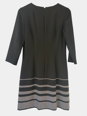 Hobbs Black and Grey Shift Dress — Size 10
