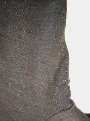 Max Mara Black Fine-Wool Top with Sequin Detail — Size 10