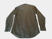 SPORTSCRAFT Khaki Green/White Dress/Business Shirt Size L