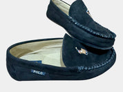 POLO RALPH LAURE Black Suede Loafers Size 10
