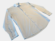CALVIN KLEIN Baby Blue Long Sleeve Button-Up Slim Fit Shirt Size 40