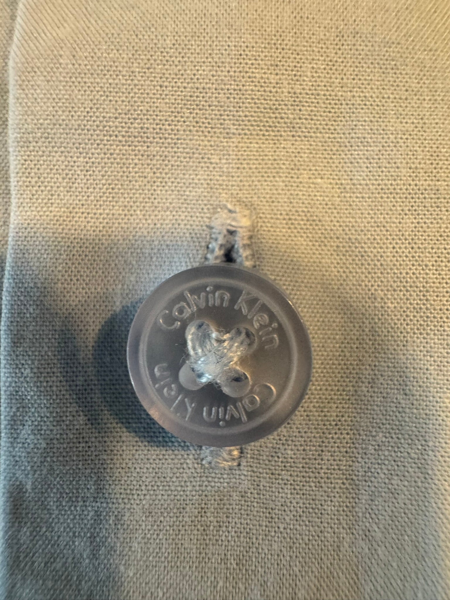 CALVIN KLEIN Baby Blue Long Sleeve Button-Up Slim Fit Shirt Size 40