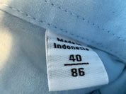 CALVIN KLEIN Baby Blue Long Sleeve Button-Up Slim Fit Shirt Size 40