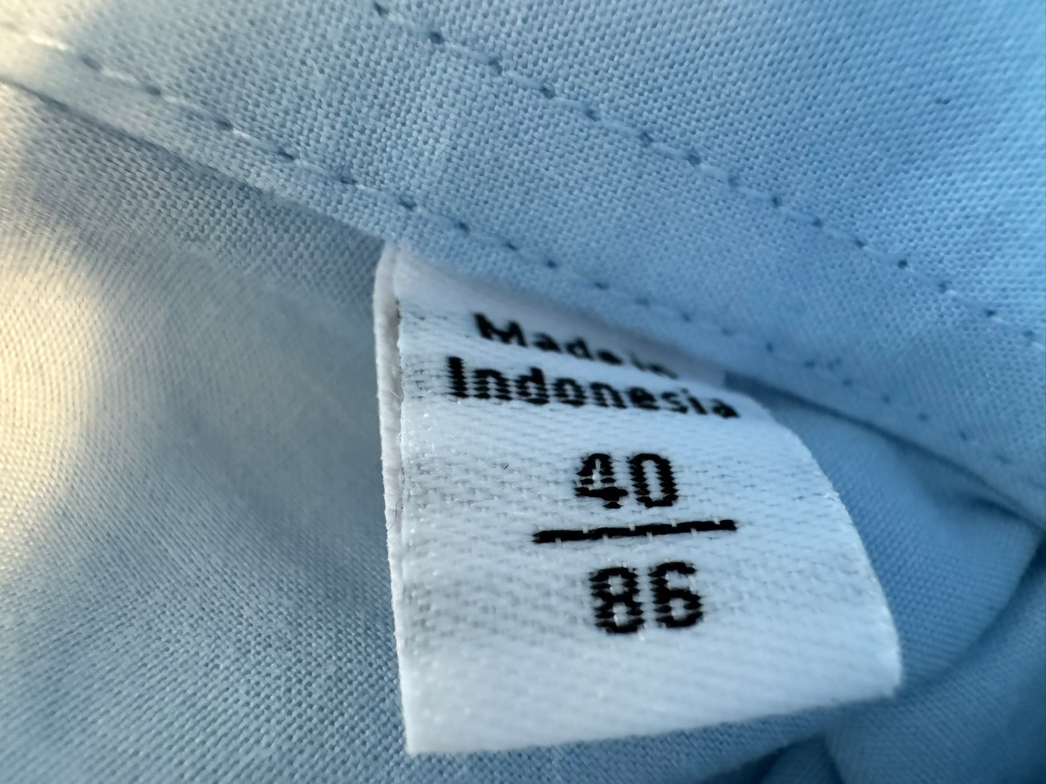 CALVIN KLEIN Baby Blue Long Sleeve Button-Up Slim Fit Shirt Size 40