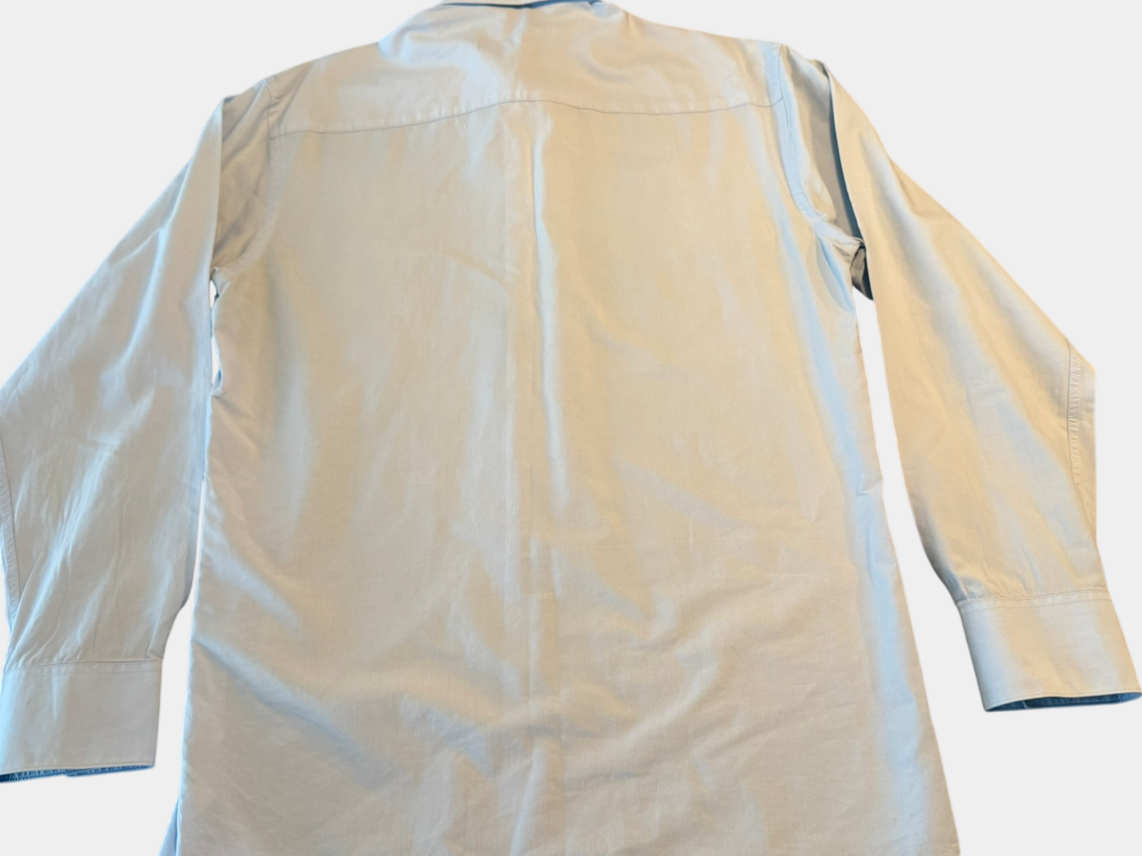 CALVIN KLEIN Baby Blue Long Sleeve Button-Up Slim Fit Shirt Size 40