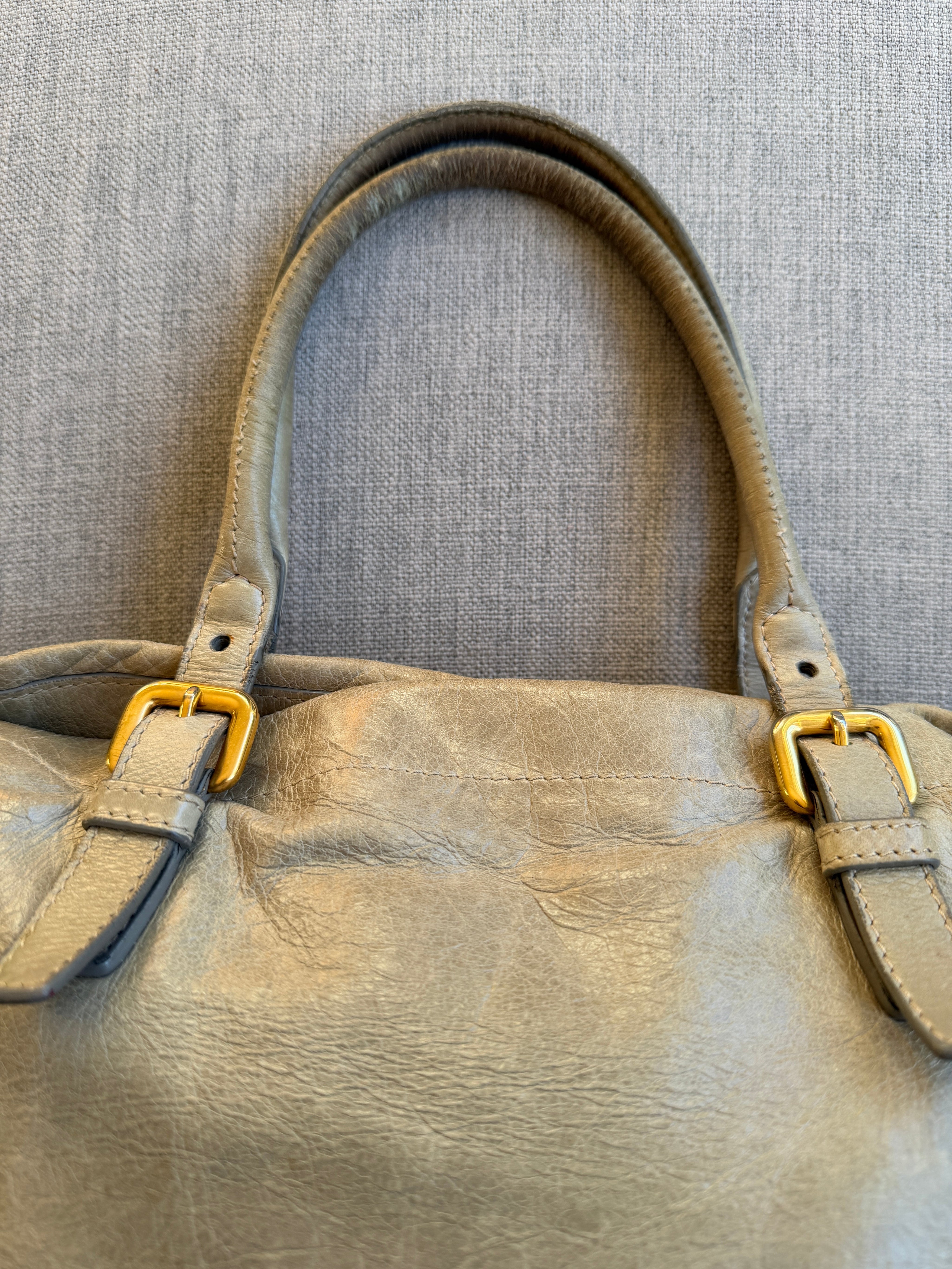 Prada Leather Vitello Shine Bag