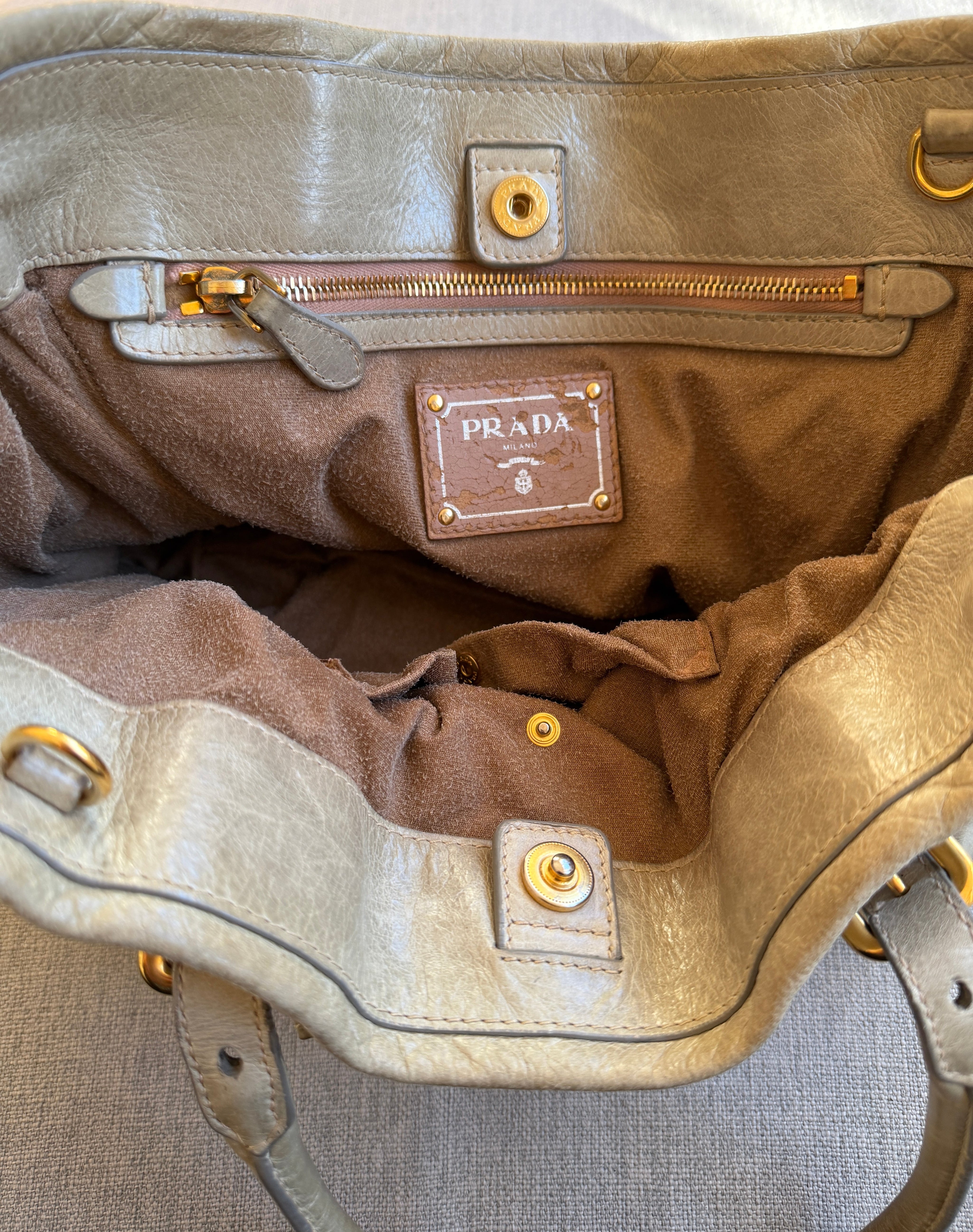 Prada Leather Vitello Shine Bag