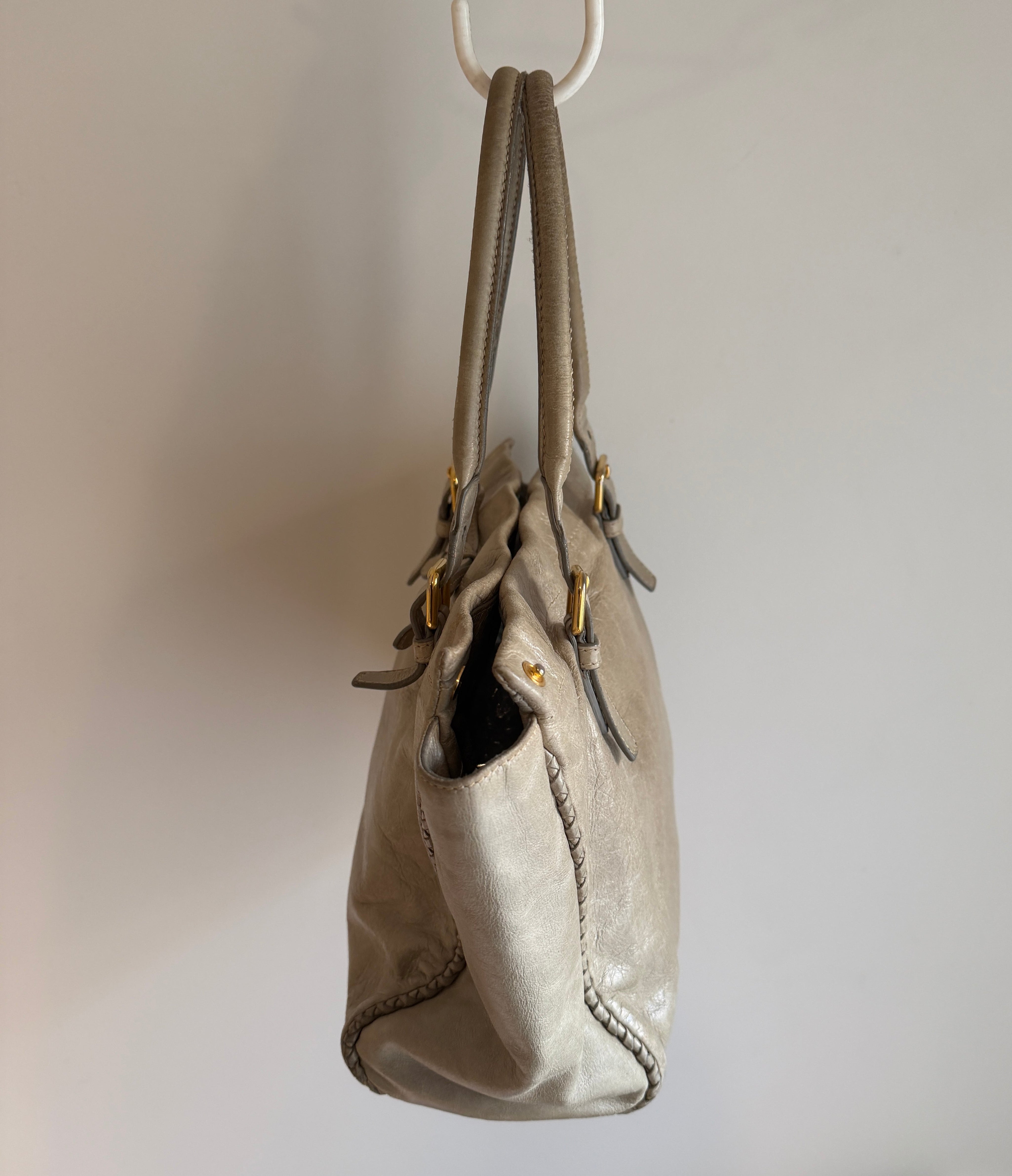Prada Leather Vitello Shine Bag