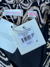 Sass & Bide The Freedom Rule Dress Black Beige Print NWT Size 6 AU RRP $450 Designer