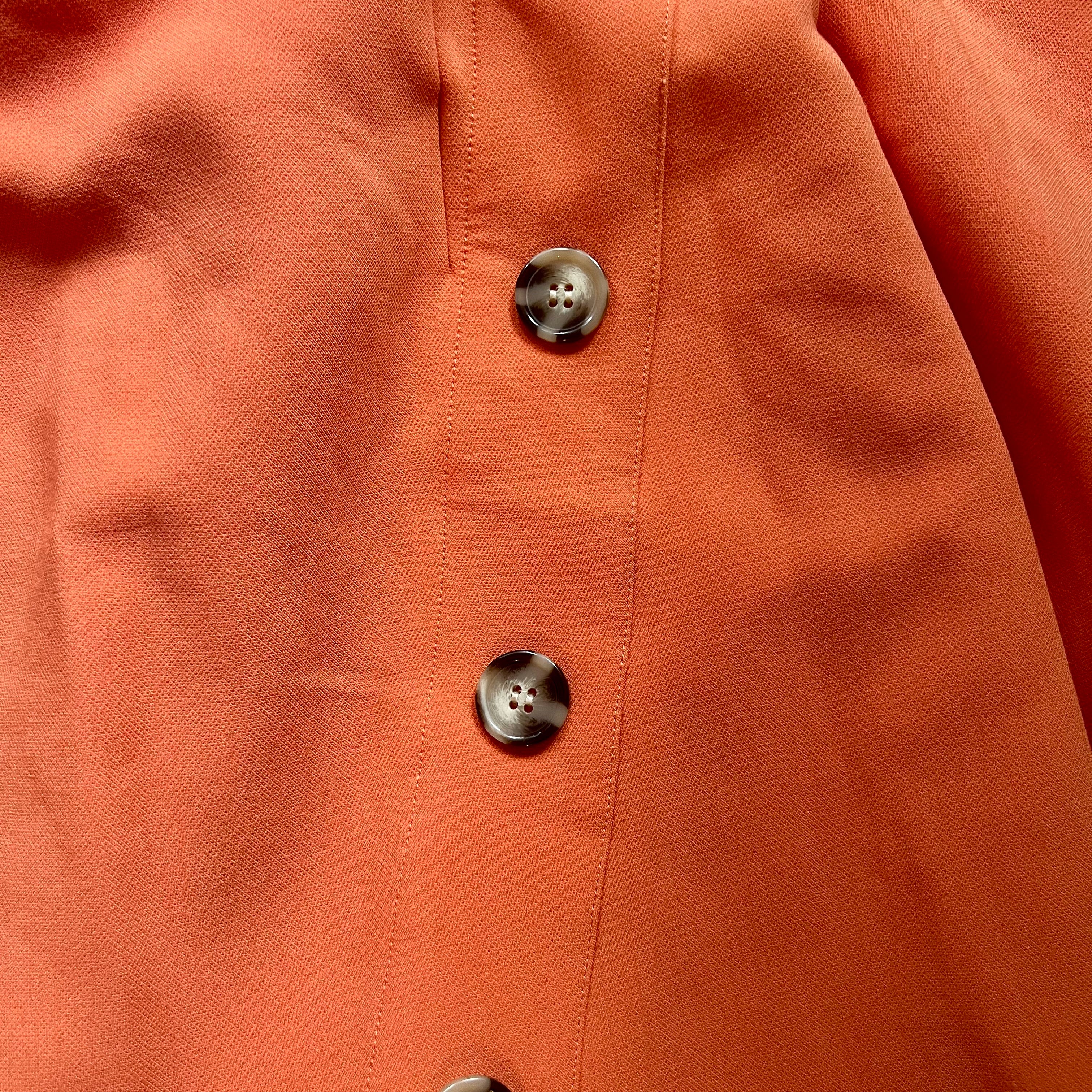 Serafina Australia Bright Orange Long Straight Midi Skirt Side Zip Size 12