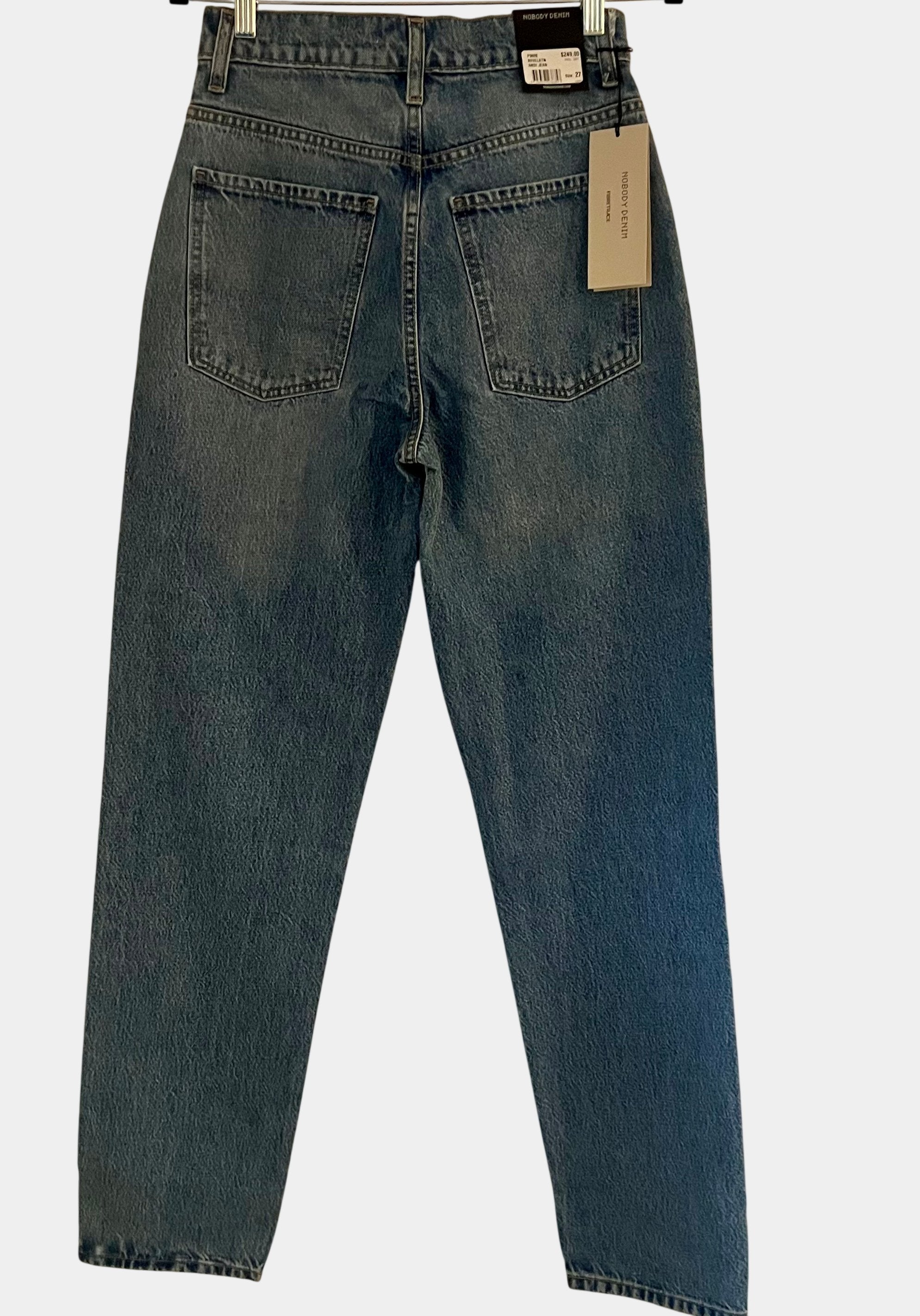 Nobody Denim Andi Jean Super High Rise Relaxed Fit NWT Size 27 RRP $249 Fibretrace