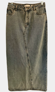 Sass & Bide Light Wash Denim Skirt Australian Designer Pre-Loved Size 10