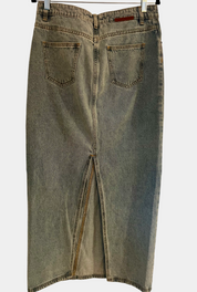 Sass & Bide Light Wash Denim Skirt Australian Designer Pre-Loved Size 10