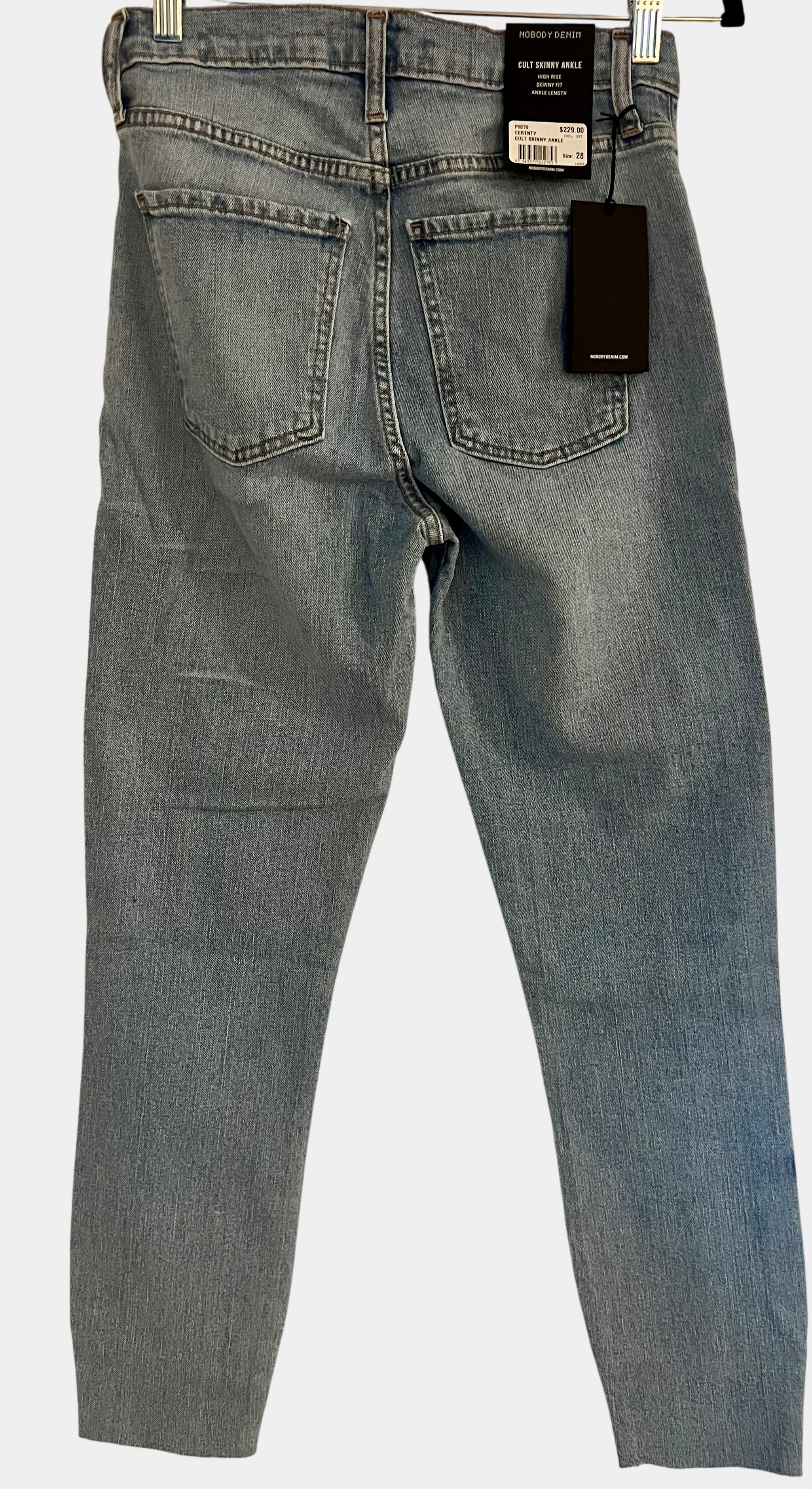 Nobody Denim Cult Skinny Ankle High Rise NWT Size 28 RRP $229 Australian Denim