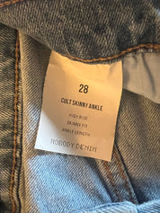 Nobody Denim Cult Skinny Ankle High Rise NWT Size 28 RRP $229 Australian Denim