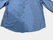 DKNY Blue Long Sleeve Button-Up Shirt Size XXL