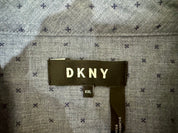 DKNY Blue Long Sleeve Button-Up Shirt Size XXL