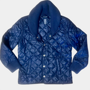 Vintage Ralph Lauren Navy Quilted Jacket Kids L 12/14 Fits Women's XXS