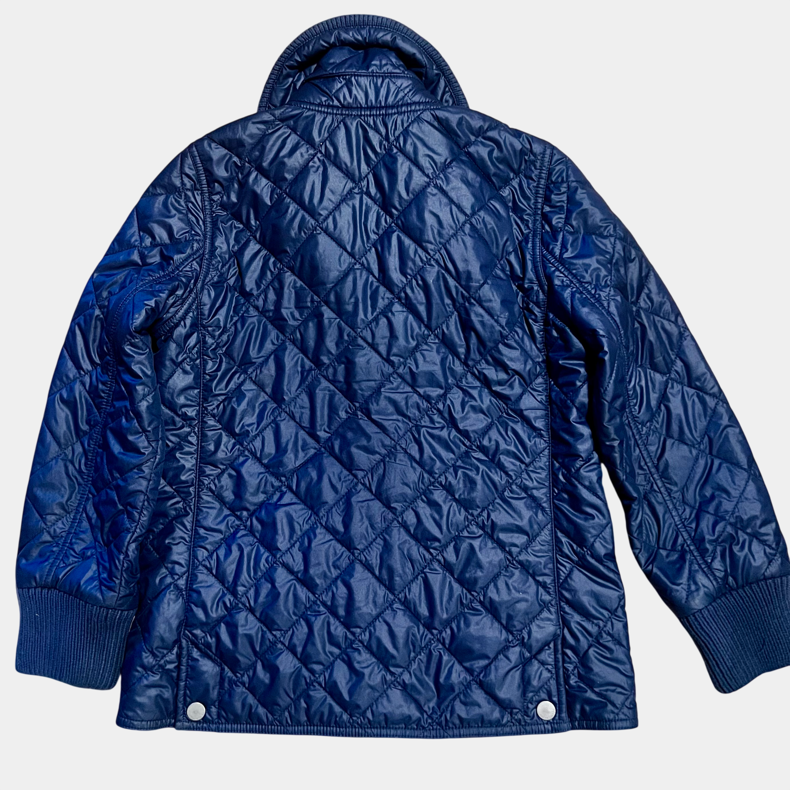 Vintage Ralph Lauren Navy Quilted Jacket Kids L 12/14 Fits Women's XXS