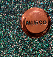 Mimco Blue Glitter Pouch Evening Clutch