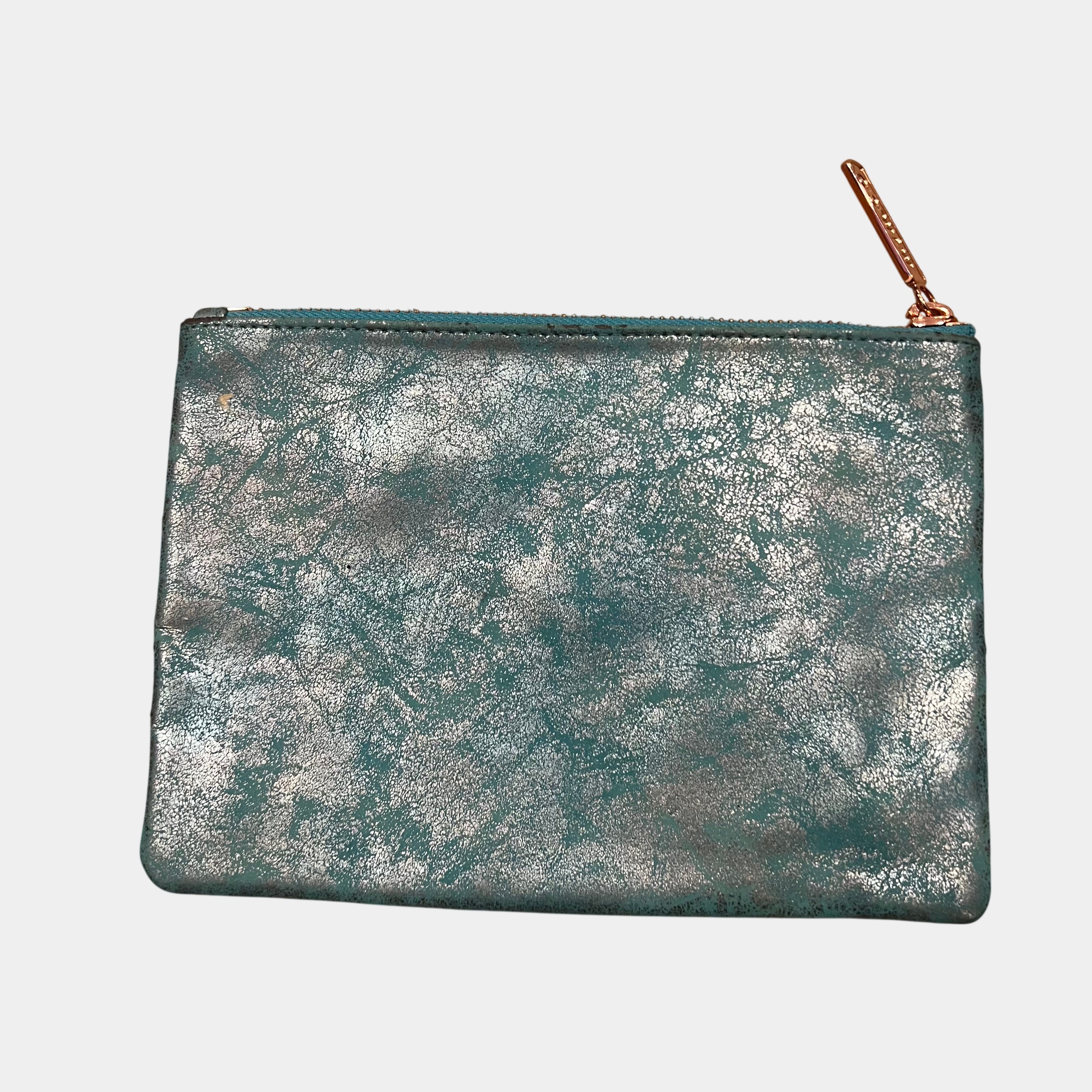 Mimco Blue Glitter Pouch Evening Clutch