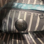 Mimco Blue Glitter Pouch Evening Clutch