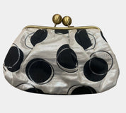 Alannah Hill Genuine Leather Polka Dot Clutch — 2000s Australian Designer