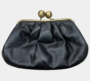 Alannah Hill Genuine Leather Polka Dot Clutch — 2000s Australian Designer