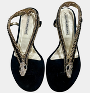 Luciano Barachini Italian Leather Snake Sandals — EU 36