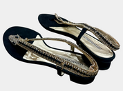 Luciano Barachini Italian Leather Snake Sandals — EU 36