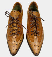 Looky Brown Mixed Leather Shoes — EU 38