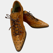 Looky Brown Mixed Leather Shoes — EU 38