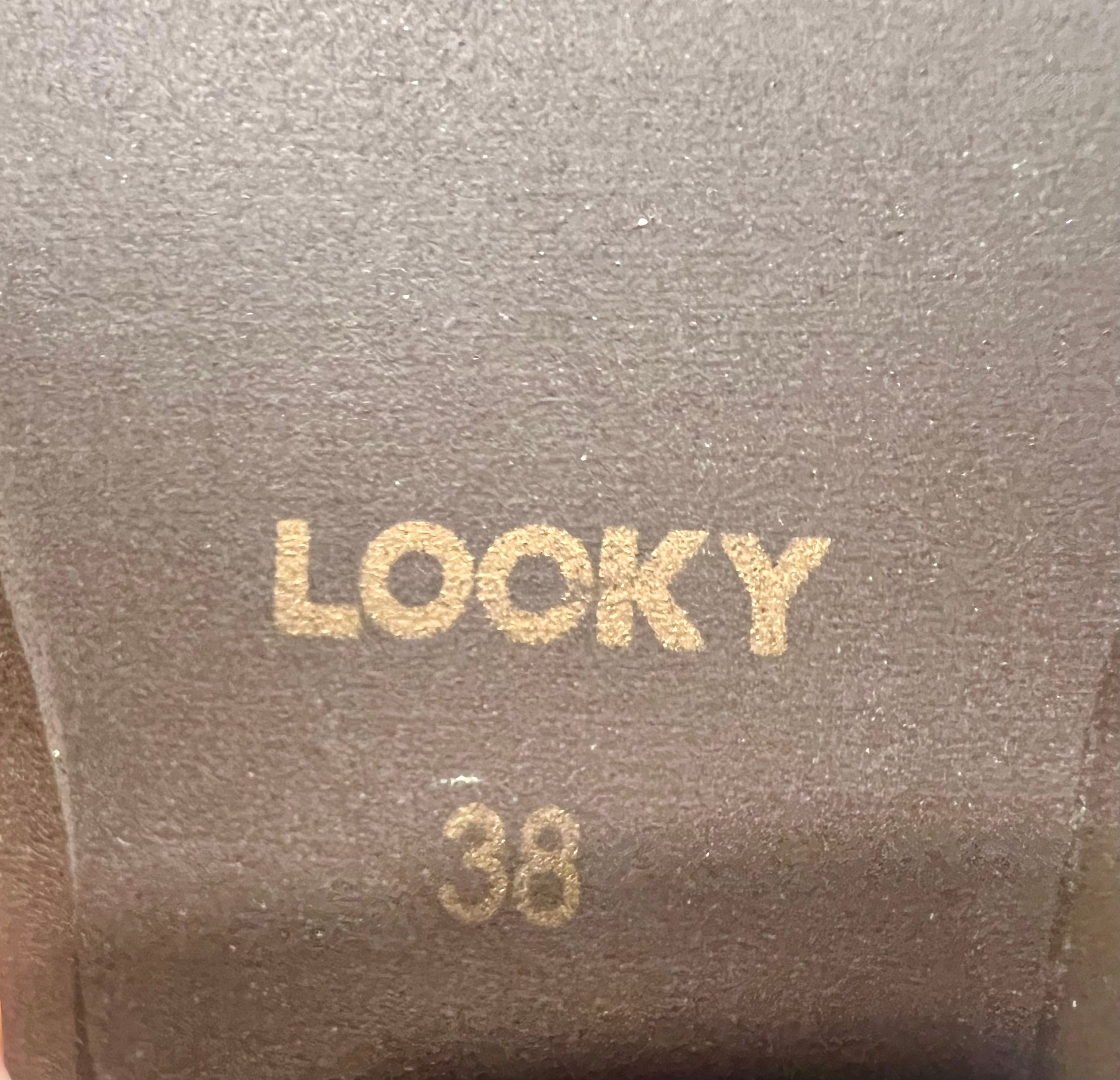 Looky Brown Mixed Leather Shoes — EU 38