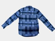 CALVIN KLEIN Blue Checked Long Sleeve Shirt Size M