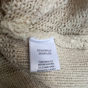 Sabo Callea Knit Top — Cream, Size XL | NWT