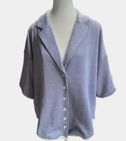 Sabo Nari Knit Top — Blue, Size M | NWT