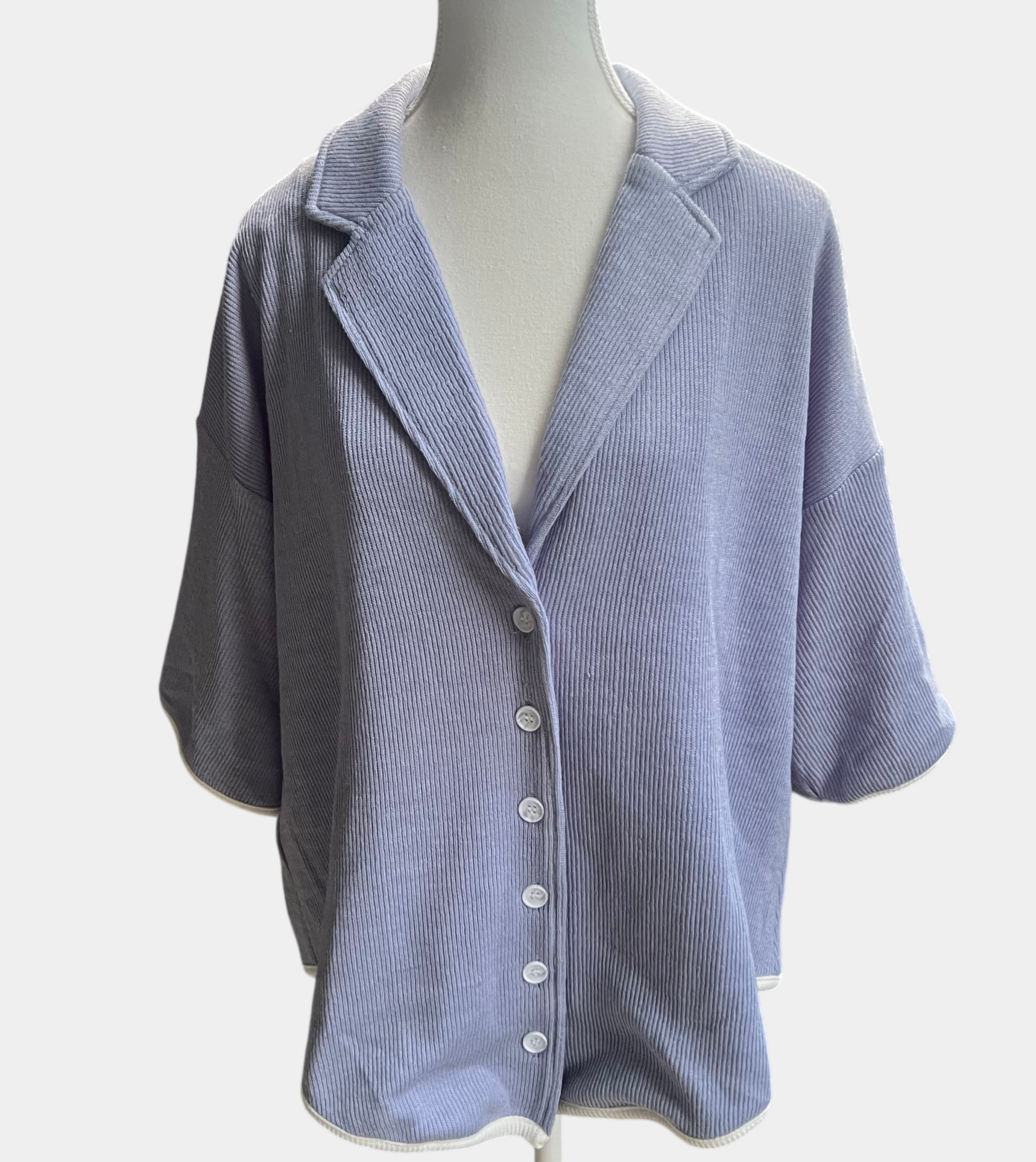 Sabo Nari Knit Top — Blue, Size M | NWT