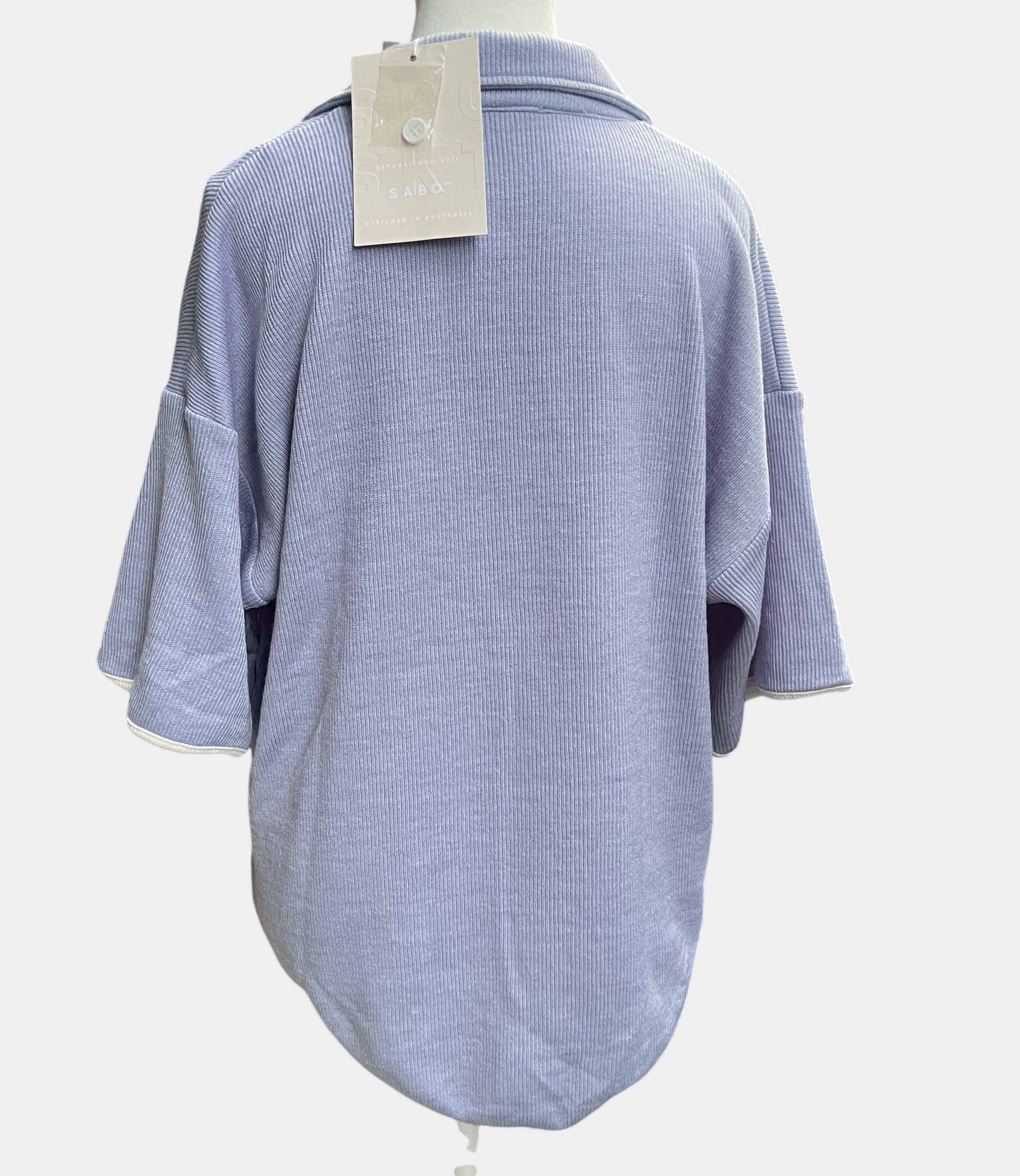 Sabo Nari Knit Top — Blue, Size M | NWT