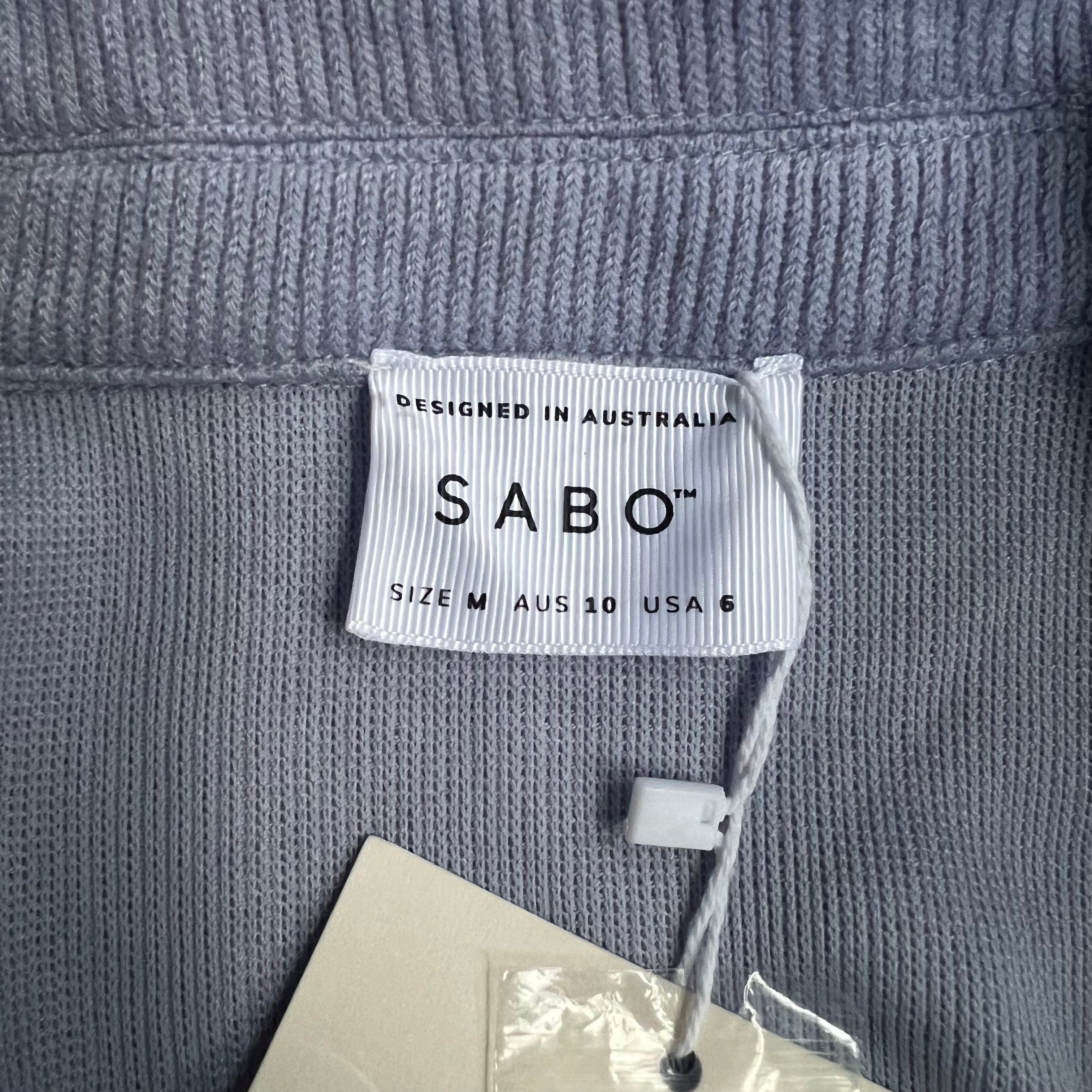 Sabo Nari Knit Top — Blue, Size M | NWT
