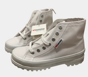 Superga Alpine White Canvas Hightops — EU 36 - NWT