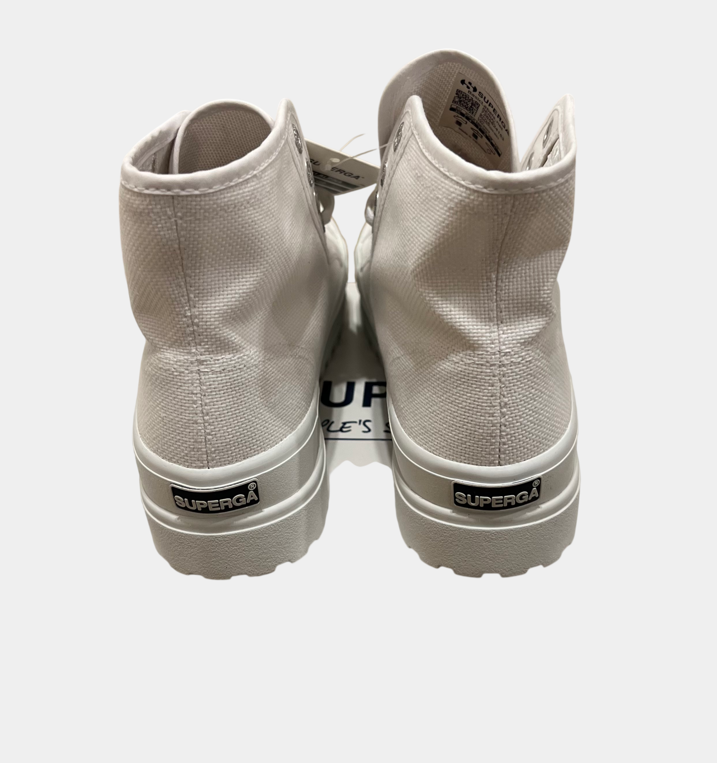 Superga Alpine White Canvas Hightops — EU 36 - NWT