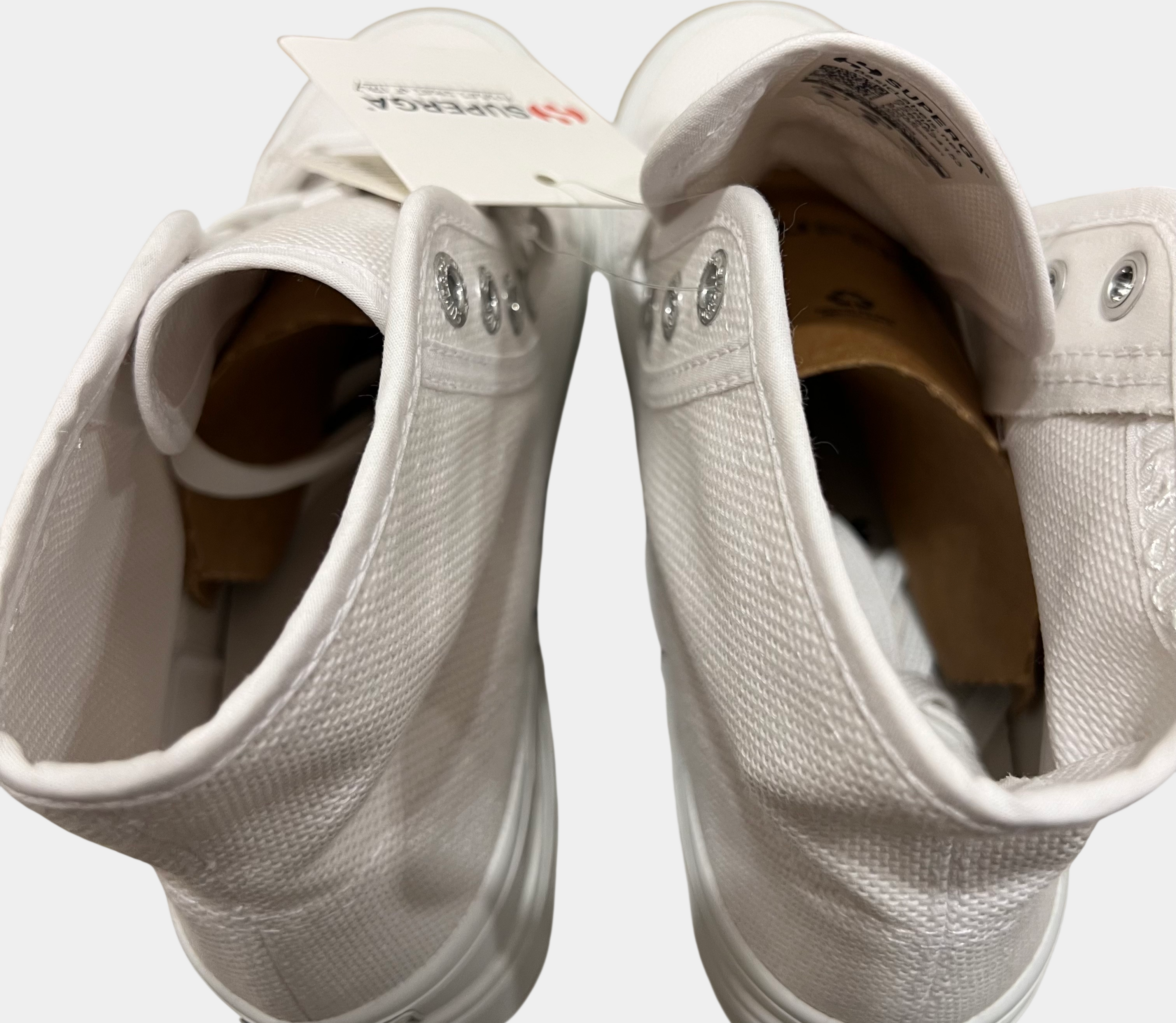 Superga Alpine White Canvas Hightops — EU 36 - NWT
